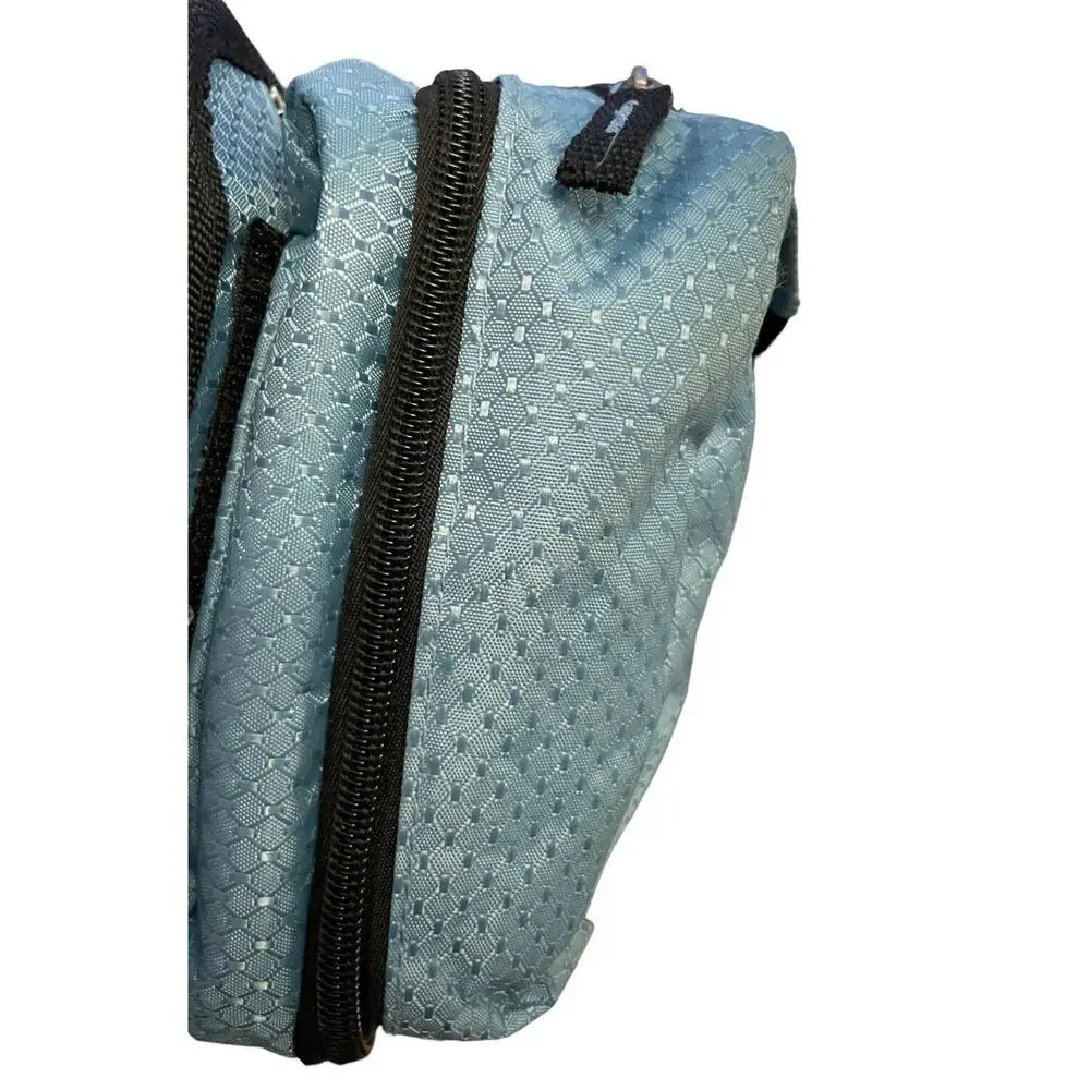 Heys Travelmate V3 Crossbody Utility Bag Unisex Organizer Lined Nylon Light Blue